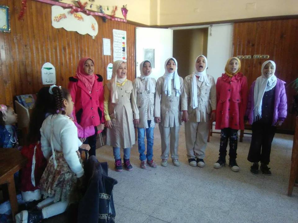 ورشه فنيه ومسابقات ثقافية لتلاميذ المرحلة الإبتدائية بالغنايم