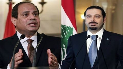 السيسى يتلقى اتصالا هاتفيا من رئيس وزراء لبنان