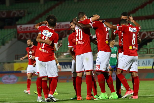 الأهلي يتقدم على المصري بالهدف الثاني لوليد سليمان