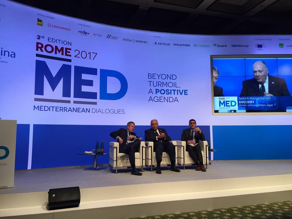 وزير الخارجية يشارك في جلسة حوارية بمنتدي حوار المتوسط