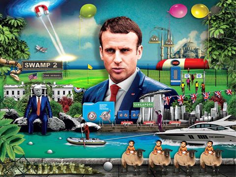 شفرة إيكونوميست السرية : صعود ماكرون . سقوط ترامب . احتدام قصف العالم بالكيمتريل و HAARP