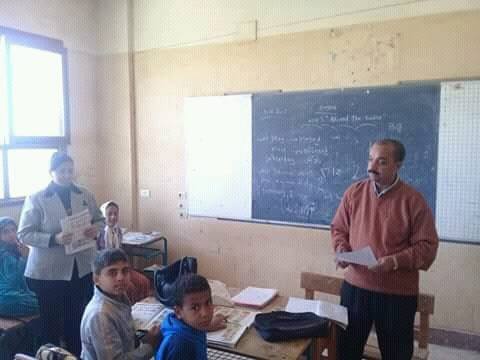 قافلة الدعم تزور أربع مدارس بإدارة جرجا بقيادة فاضل النحاس