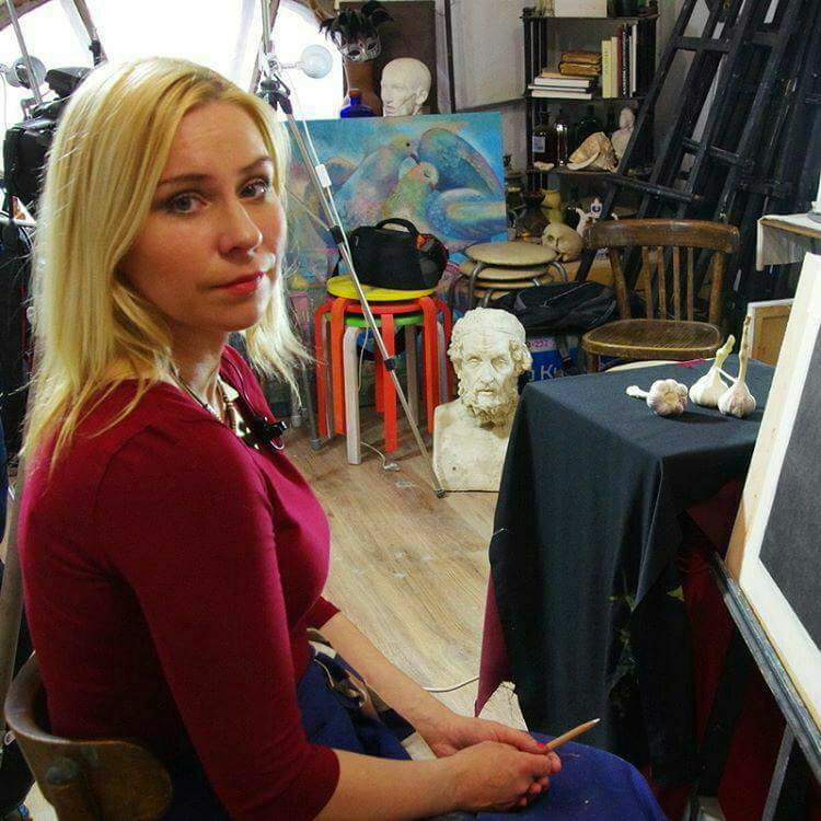 الكسندرا ويوليا في معرض مشترك بمصر