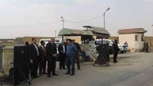 النيابة العامة فى موقع محاولة تفجير كنيسة مارمينا بحلوان