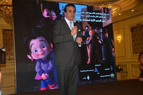 وزير التعليم العالى والبحث العلمى يشهد فعاليات العرض الأول لمسلسل نور وبوابة التاريخ