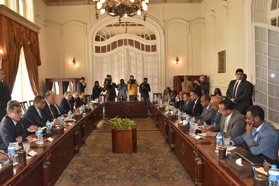 وزيرا خارجية مصر وإثيوبيا يعقدان جلسة مباحثات سياسية