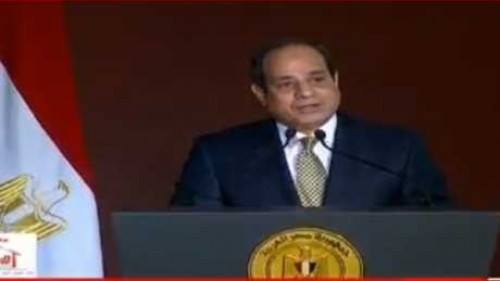 سيدة للرئيس أحنا وراك .. والسيسى يرد