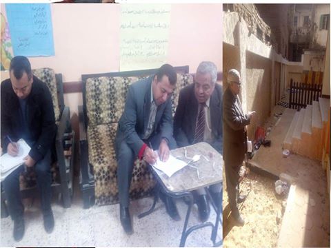 مجلس امناء مدرسة الراضي بادارة سنورس التعليمية يرفض تسلم مبني خطر علي حياة الاطفال