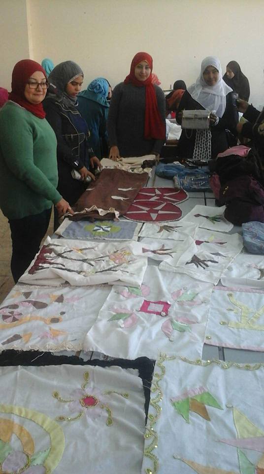 منتجات متنوعه فى تدريب الخيامية والجلود بالكرم المنيا
