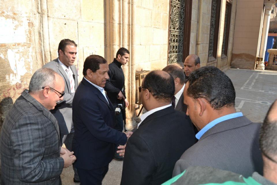 محافظ الغربية وبعض القيادات يتفقدوا أعمال تطوير المسجد الاحمدى بطنطا