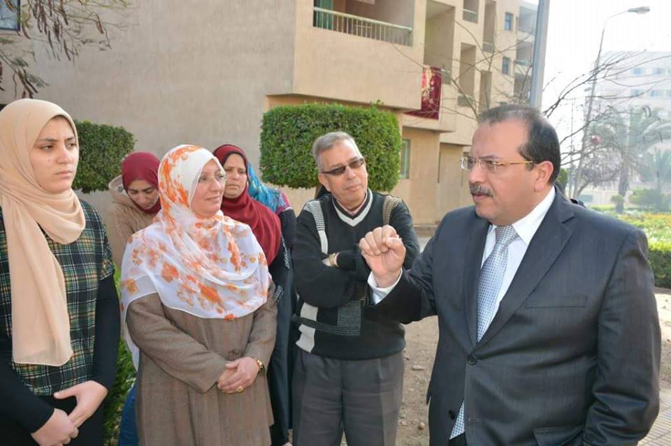 رئيس جامعة طنطا يتابع أعمال تسكين الطلاب بالمدن الجامعية