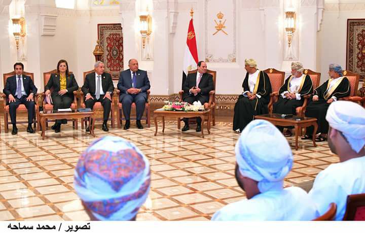 تفاصيل لقاء السيسى بكبار رجال الاعمال العمانين