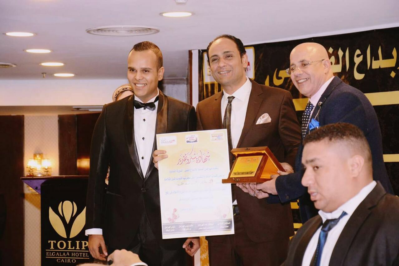 تكريم الإعلامي محمد سعد في مهرجان الباشا