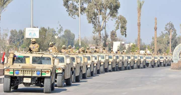 قوات مكافحة الإرهاب تواصل الهجوم المركز على البؤر والأوكار الإرهابية بشمال ووسط سيناء