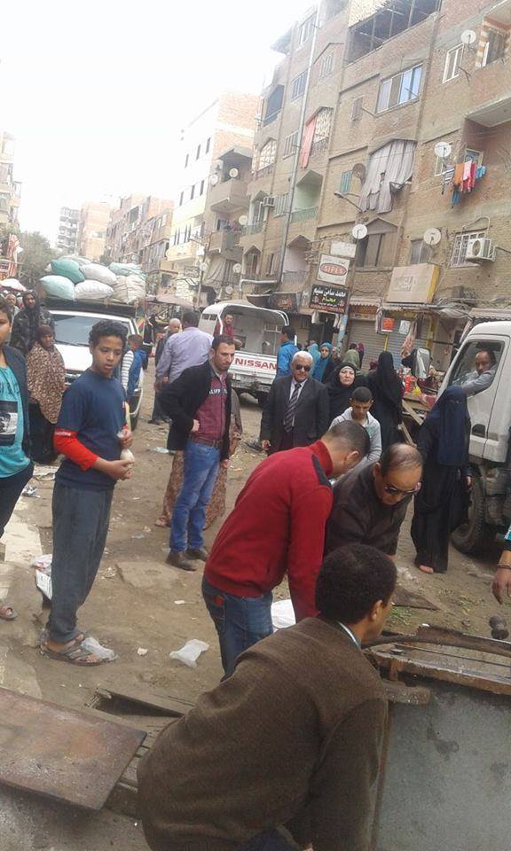 حملة إشغالات بشارعي ترعة الشابوري والشعراوي