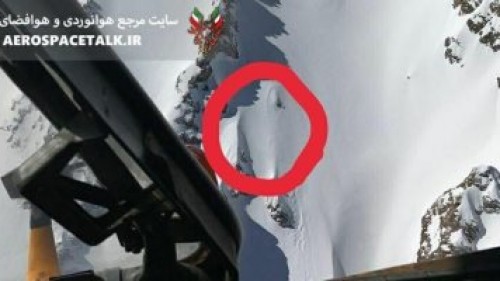 بالفيديو .. حطام الطائرة الإيرانية على سفح جبال الجليد.