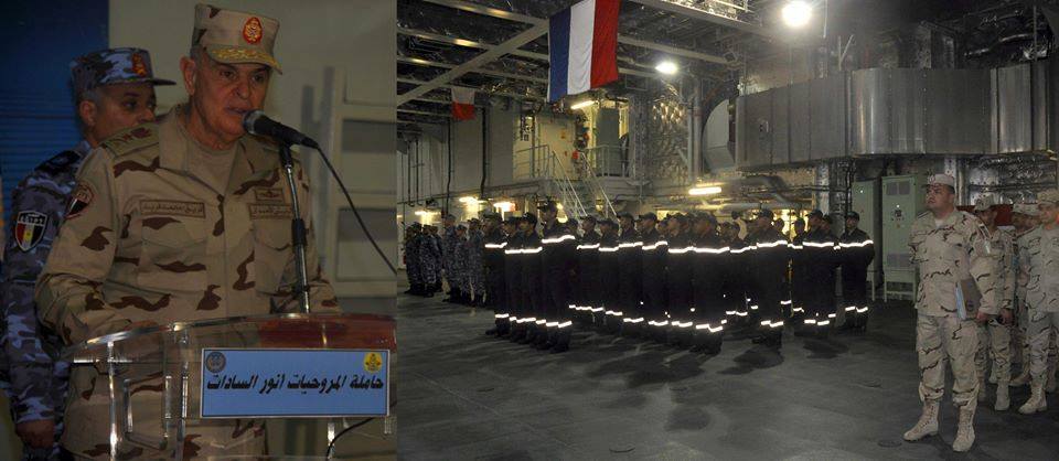 الفريق محمد فريد يشهد المرحلة النهائية للتدريب المشترك (كليوباترا 2018) 