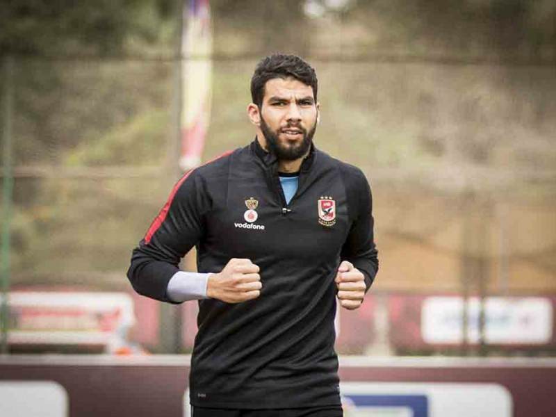 اكرامي ينتظم فى مران الاهلي