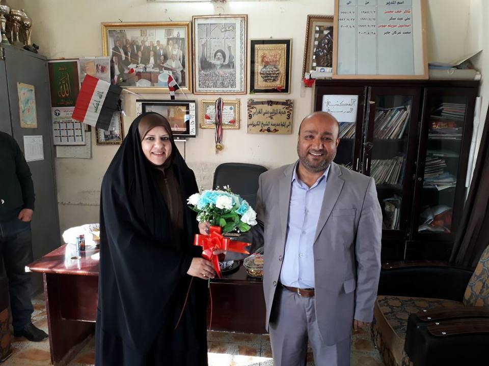 الغرابي تزور نقابة المعلمين العراقية لتقديم التهنئة بمناسبة عيد المعلم