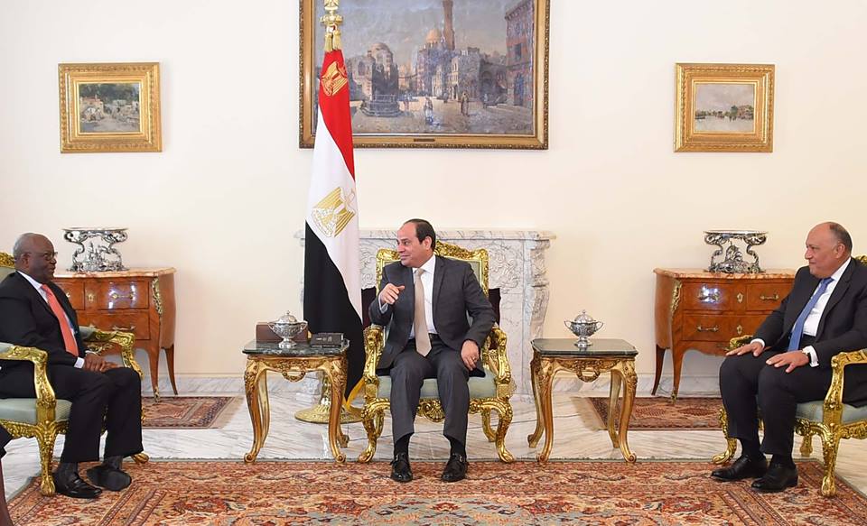 السيسى يستقبل ابراهيم جمبارى