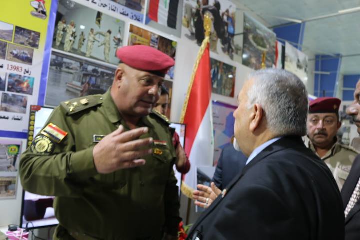 تواصل فعاليات معرض الأمن والدفاع والصناعات الحربية بالعراق
