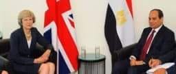 رئيسة وزراء بريطانيا تهنئ السيسى بإعادة انتخابه