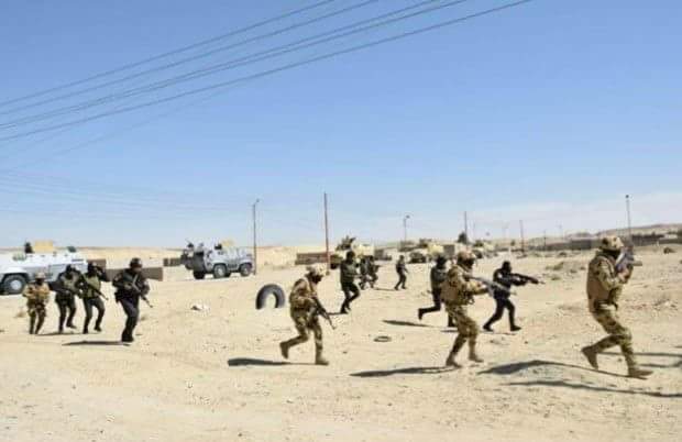 القوات المسلحة تصفي 4 تكفيريين وتدمر 386 وكرا إرهابيا  بشمال سيناء