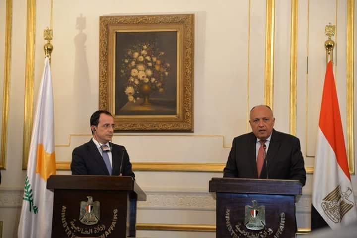 شكرى يستقبل وزير خارجية قبرص