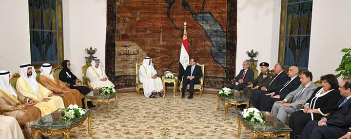 السيسى يؤكد أن العلاقات بين مصر والامارات تمثل نموذجاً مثالياً للتعاون الاستراتيجي البناء