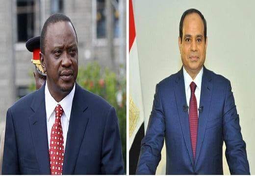 السيسى يتلقى اتصالا هاتفيا من من الرئيس الكينى
