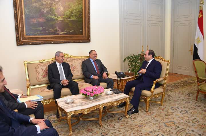 الرئيس السيسى يستقبل رئيس الجانب الكويتي لمجلس التعاون المصرى الكويتى