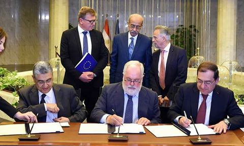 توقيع مذكرة تفاهم بين مصر والاتحاد الاوروبى للشراكة الاستراتيجية في مجال الطاقة