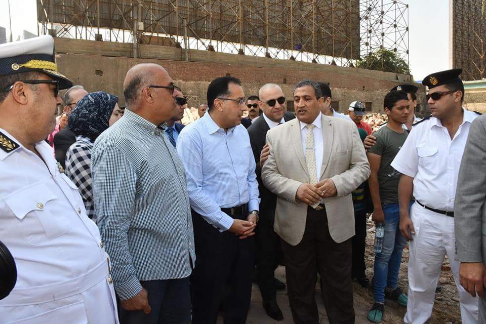 وزير الإسكان يتفقد منطقة مثلث ماسبيرو استعدادا لتنفيذ مخطط التطوير