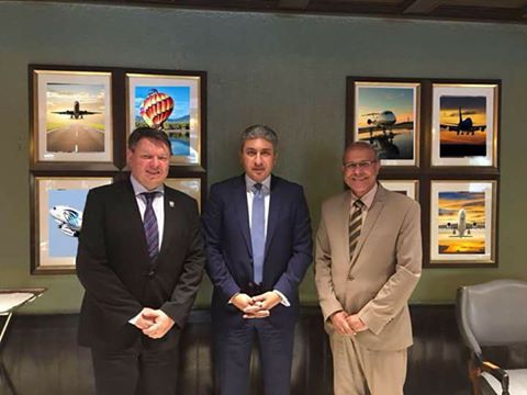 وزير الطيران يلتقى السكرتير العام للمنظمة العالمية للأرصاد الجوية