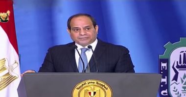 كلمة الرئيس السيسي فى الاحتفال بعيد العمال