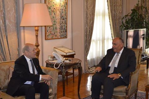 وزير الخارجية يستقبل وزير أوروبا والشئون الخارجية الفرنسي