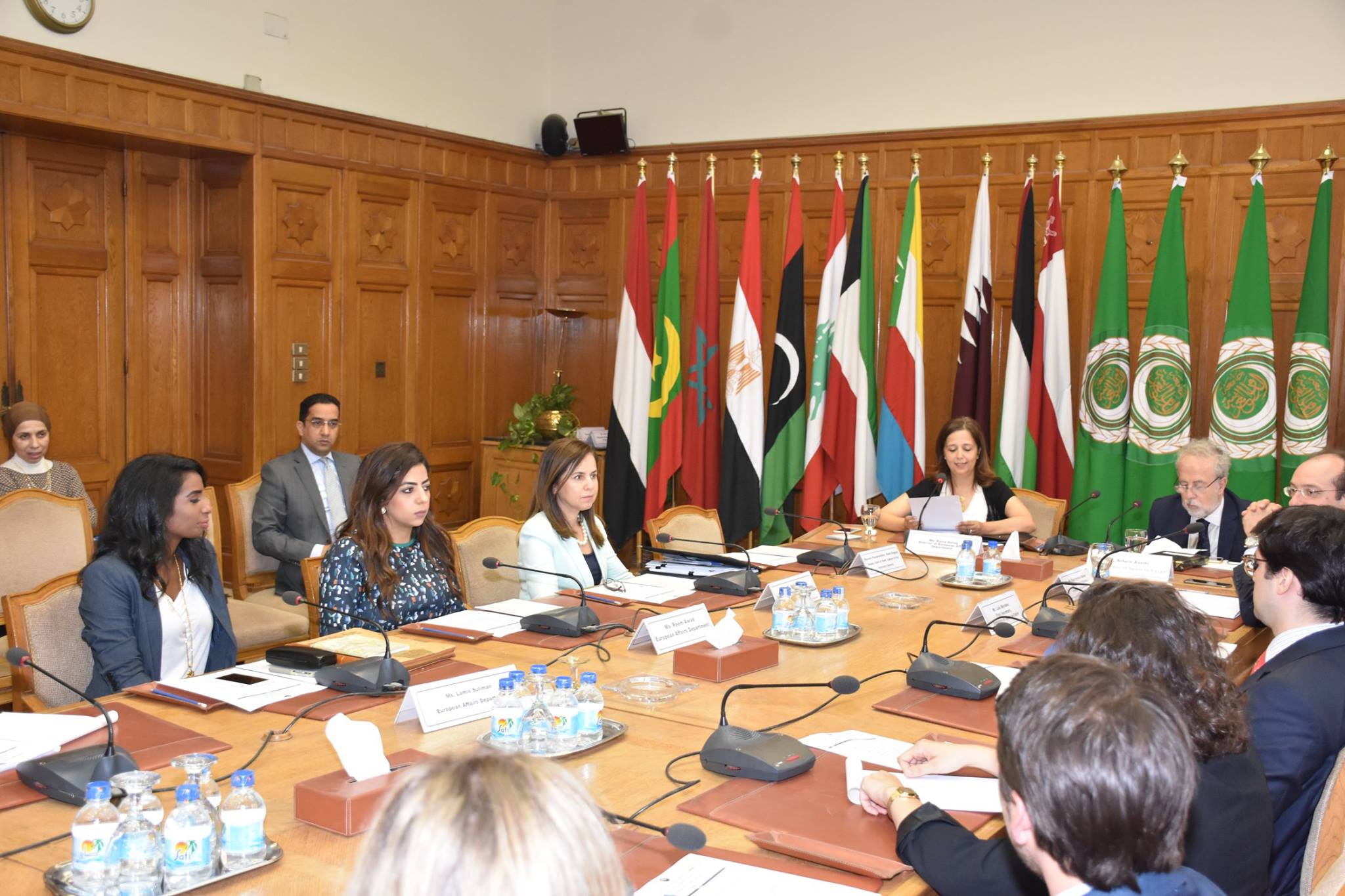 زيارة دراسية للدبلوماسيين من وزارة الخارجية والتعاون من اسبانيا لمقر جامعة الدول العربية