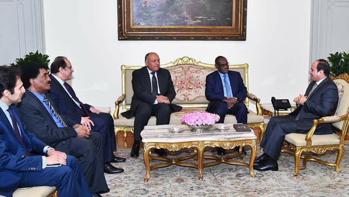 السيسى يستقبل وزير خارجية السودان