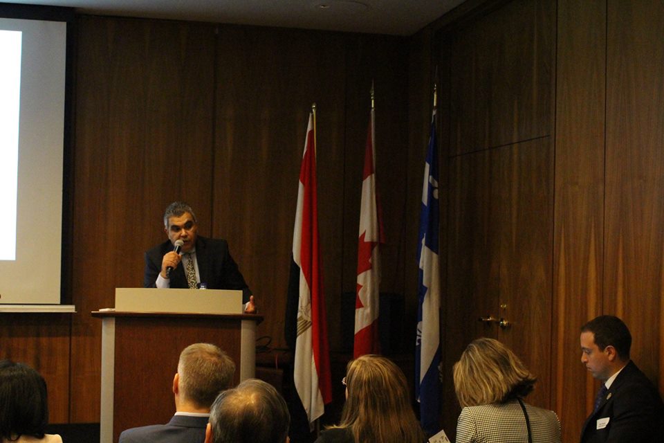 التمثيل التجاري في مونتريال يقيم ندوة حول افاق العلاقات الثنائية المصرية الكندية