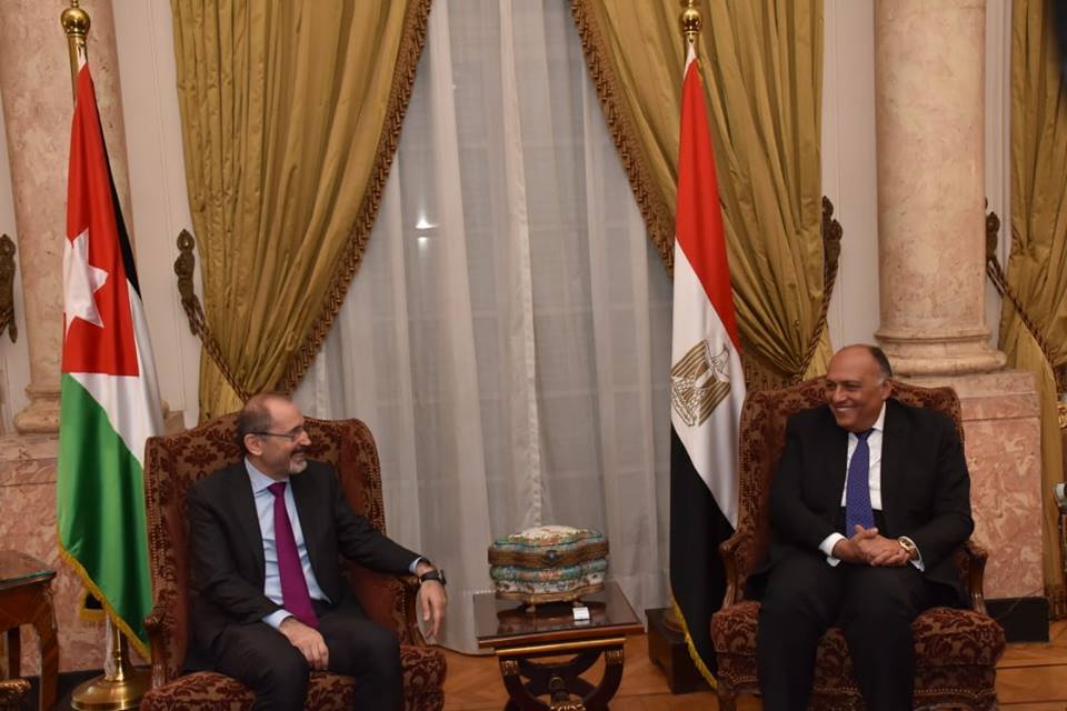 بيان مشترك حول اجتماع وزراء خارجية مصر والأردن وأمين منظمة التحرير الفلسطينية