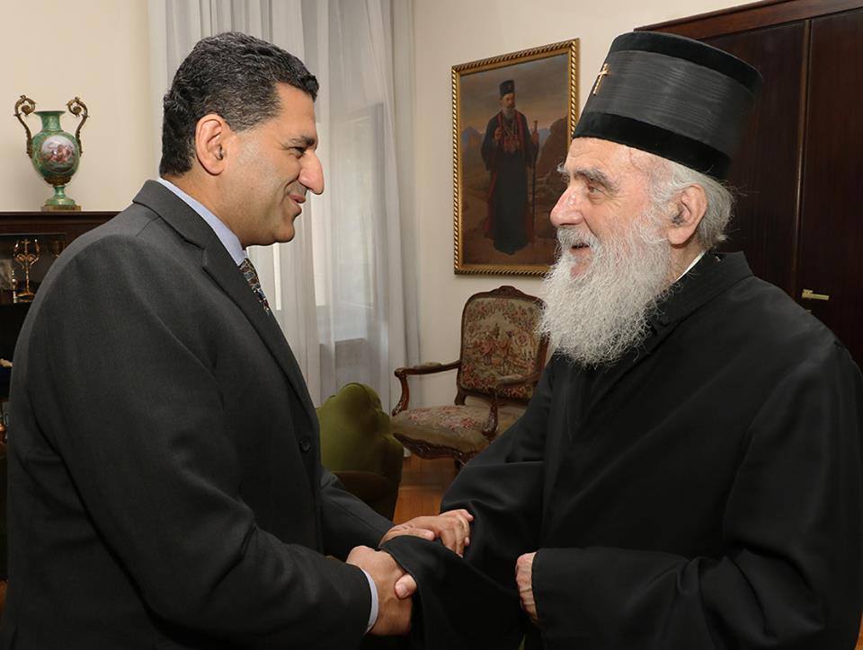 سفير مصر في بلجراد يطلع البطريرك الصربي على جهود إحياء مسار رحلة العائلة المقدسة في مصر