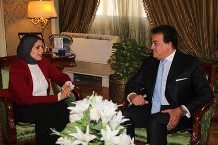 وزيرا التعليم العالى والصحة يتفقان على خطة مشتركة خلال الفترة المقبلة