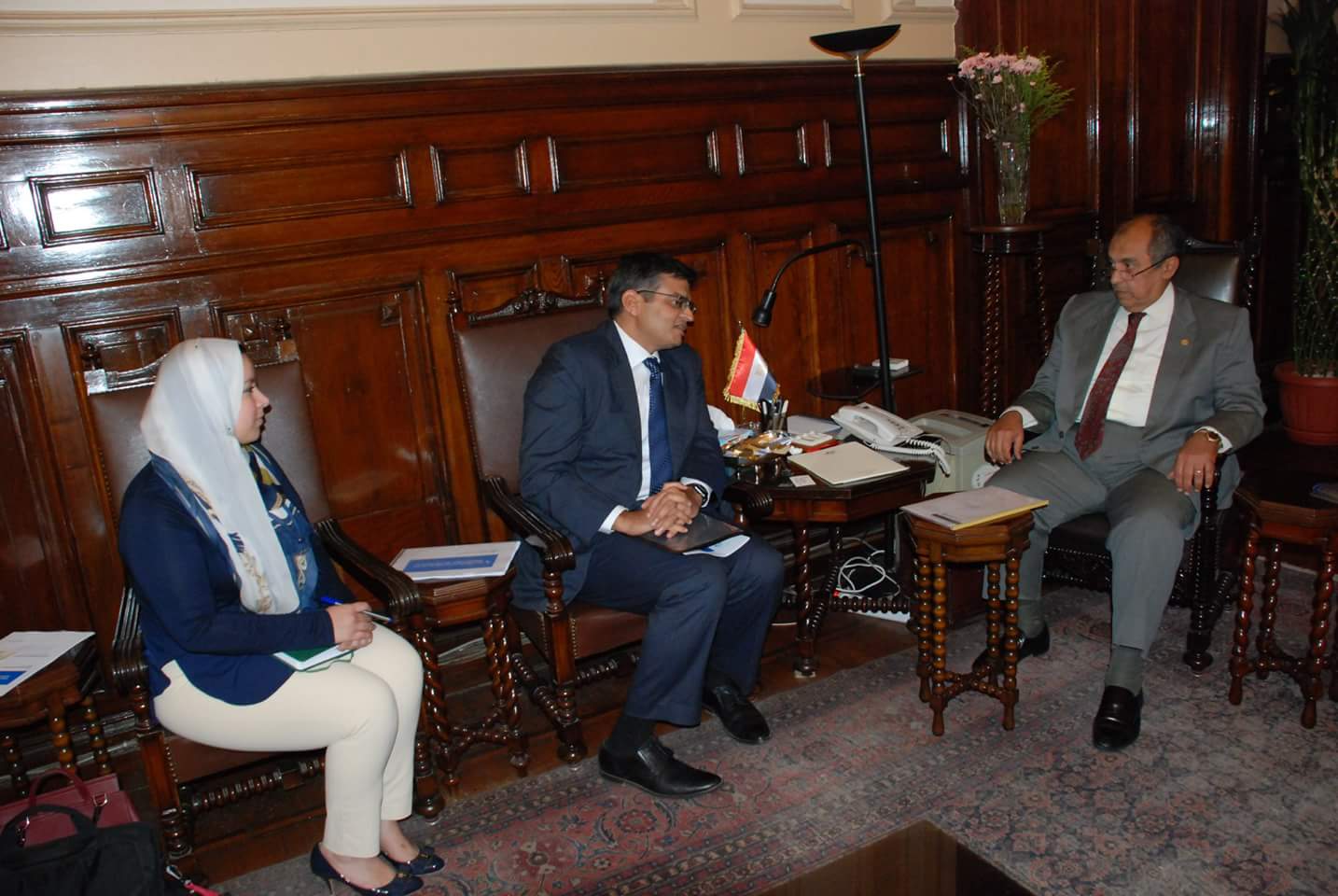 وزير الزراعة يستقبل مسئولي برنامج التنمية المستدامة بالبنك الدولي