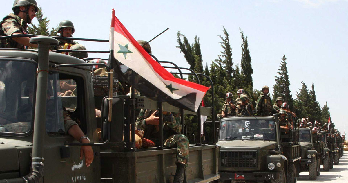 انتشار قوات الجيش السوري على معبر نصيب مع الحدود الأردنية