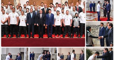 الرئيس السيسى يمنح الأوسمة الرياضية لأبطال ألعاب البحر المتوسط