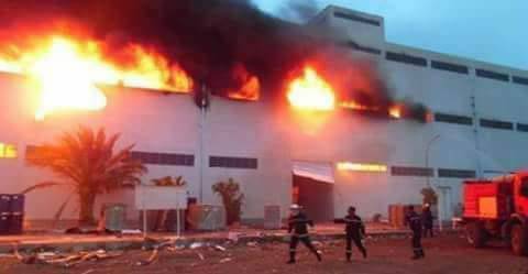 شبين الكوم تشهد حريق ضخم بالمستشفى التعليمى