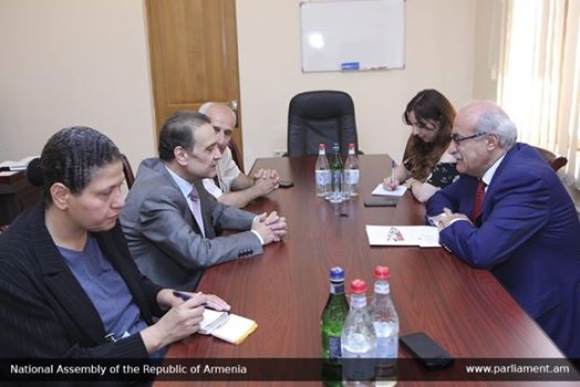 السفير المصرى بأرمينيا يزور البرلمان ويلتقى نائبة رئيس جمعية الصداقة البرلمانية بين مصر وأرمينيا