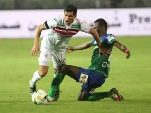 الشوط الاول كاسونجو يعطي الزمالك تقدما علي المقاصة