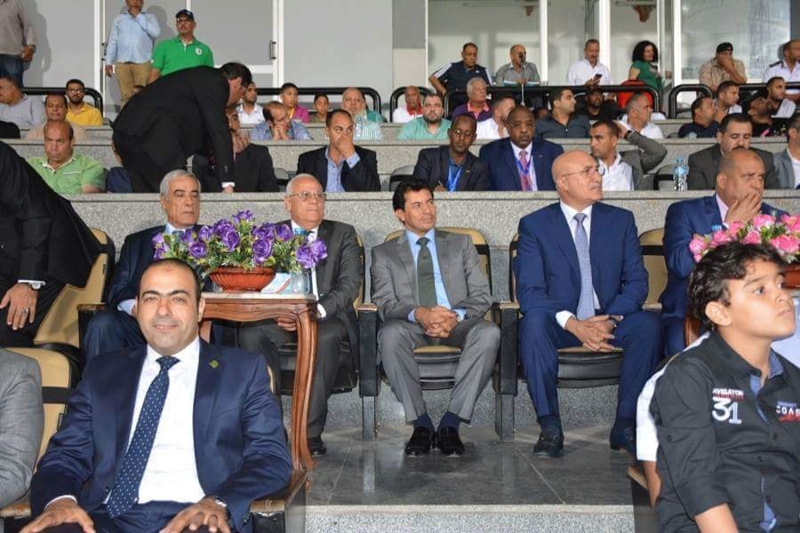 وزير الشباب يشهد لقاء المصرى واتحاد العاصمة الجزائرى