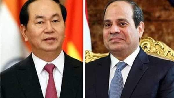 السيسي يعرب عن خالص تعازيه للشعب الفيتنامي لوفاة الرئيس كوانج